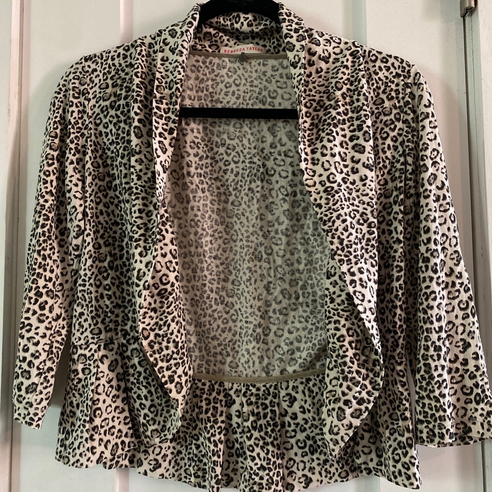 Rebecca Taylor leopard balero